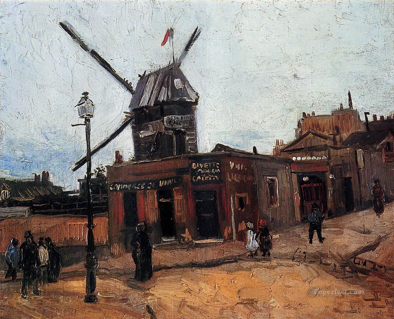 Le Moulin de la Galette Vincent van Gogh Oil Paintings